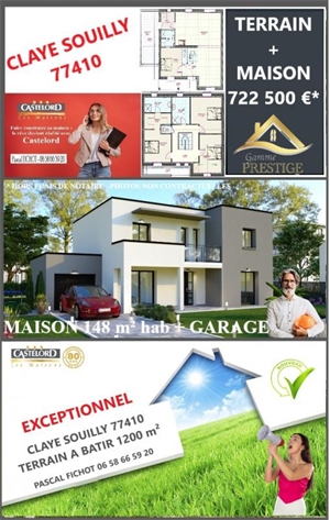 maison à la vente -   77410  ANNET SUR MARNE, surface 148 m2 vente maison - UBI468360320